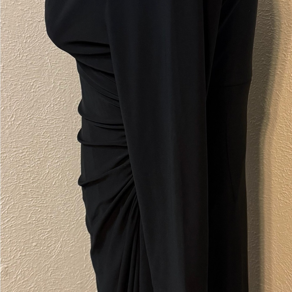 π Chaps Black Faux-Wrap Dress β Flattering & Chic! Size XL - Picture 2 of 5